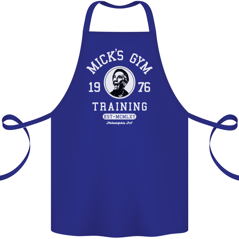 Micks Gym Training Boxing Boxer Box Cotton Apron 100% Organic Royal Blue