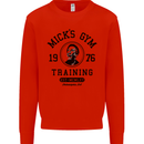 Micks Gym Training Boxing Boxer Box Kids Sweatshirt Jumper Bright Red
