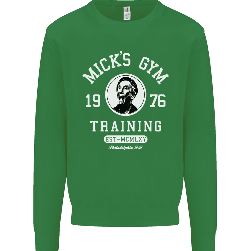 Micks Gym Training Boxing Boxer Box Kids Sweatshirt Jumper Irish Green