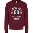 Micks Gym Training Boxing Boxer Box Kids Sweatshirt Jumper Maroon