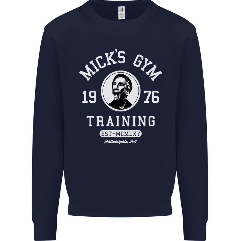 Micks Gym Training Boxing Boxer Box Kids Sweatshirt Jumper Navy Blue
