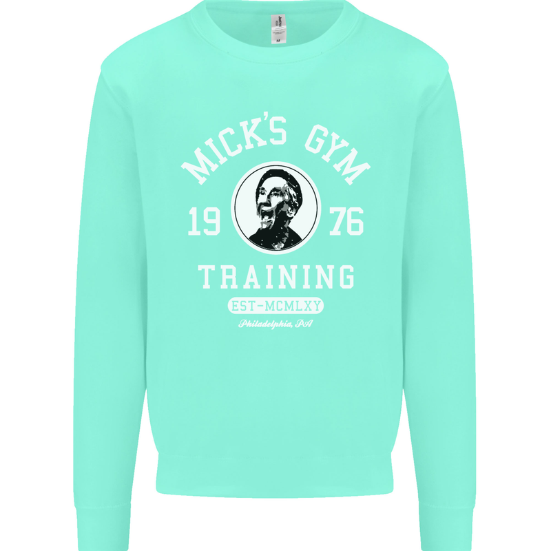 Micks Gym Training Boxing Boxer Box Kids Sweatshirt Jumper Peppermint
