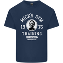 Micks Gym Training Boxing Boxer Box Kids T-Shirt Childrens Navy Blue