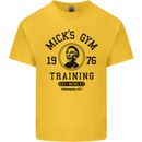 Micks Gym Training Boxing Boxer Box Kids T-Shirt Childrens Yellow