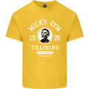 Micks Gym Training Boxing Boxer Box Kids T-Shirt Childrens Yellow
