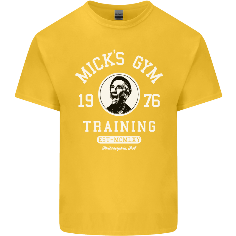 Micks Gym Training Boxing Boxer Box Kids T-Shirt Childrens Yellow