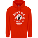 Micks Gym Training Boxing Boxer Box Mens 80% Cotton Hoodie Bright Red