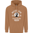 Micks Gym Training Boxing Boxer Box Mens 80% Cotton Hoodie Caramel Latte