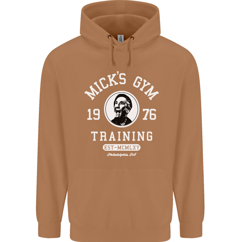 Micks Gym Training Boxing Boxer Box Mens 80% Cotton Hoodie Caramel Latte