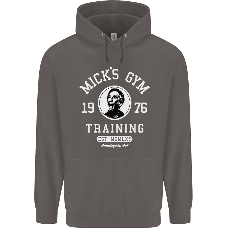Micks Gym Training Boxing Boxer Box Mens 80% Cotton Hoodie Charcoal