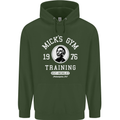 Micks Gym Training Boxing Boxer Box Mens 80% Cotton Hoodie Forest Green