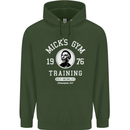 Micks Gym Training Boxing Boxer Box Mens 80% Cotton Hoodie Forest Green