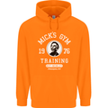 Micks Gym Training Boxing Boxer Box Mens 80% Cotton Hoodie Orange
