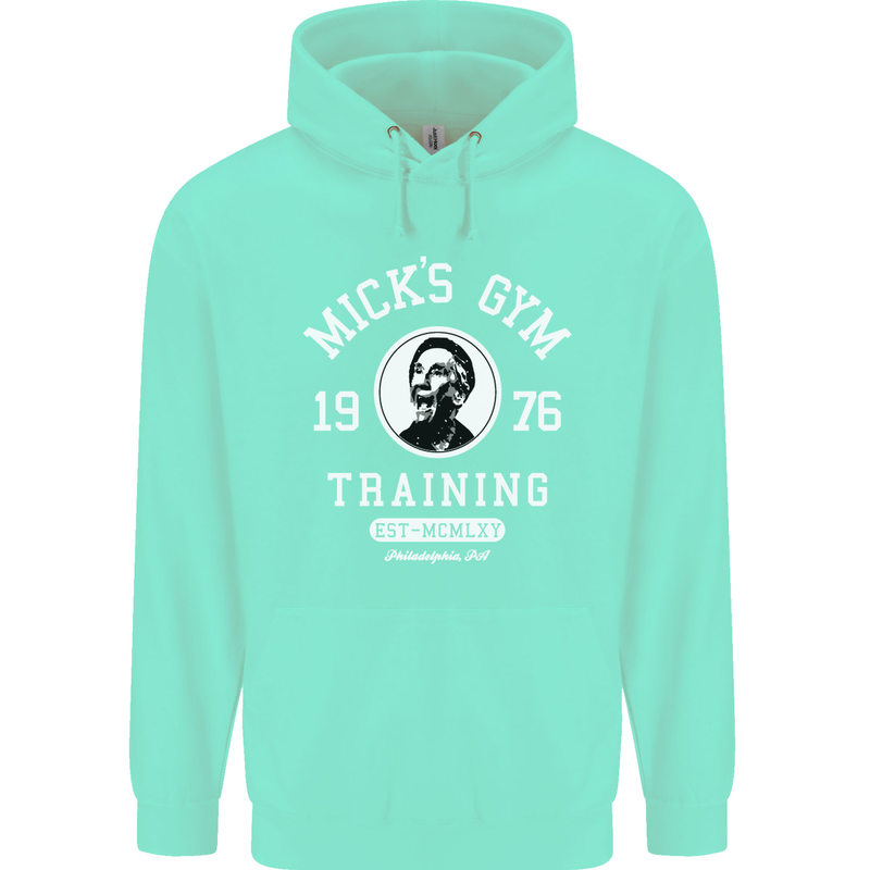 Micks Gym Training Boxing Boxer Box Mens 80% Cotton Hoodie Peppermint
