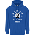 Micks Gym Training Boxing Boxer Box Mens 80% Cotton Hoodie Royal Blue