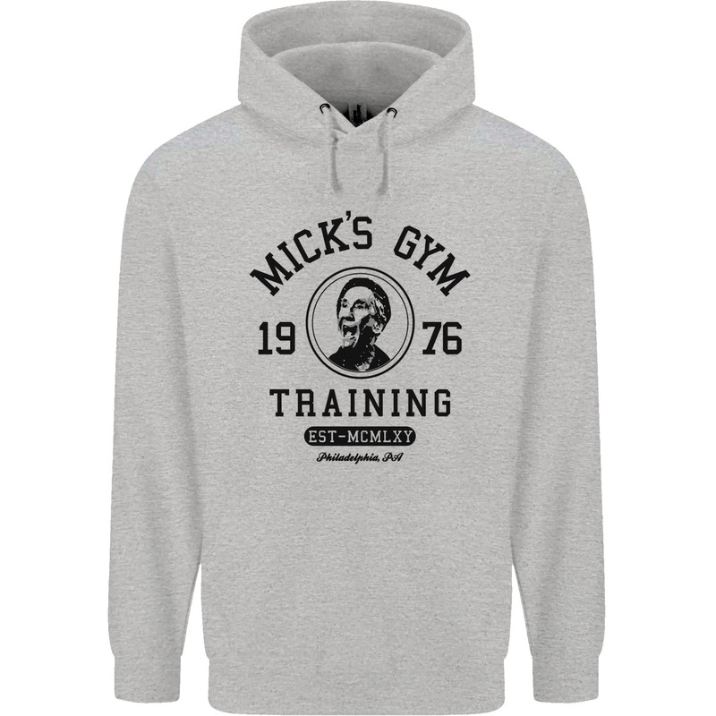 Micks Gym Training Boxing Boxer Box Mens 80% Cotton Hoodie Sports Grey