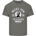 Micks Gym Training Boxing Boxer Box Mens Cotton T-Shirt Tee Top Charcoal