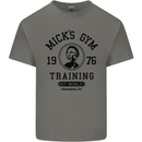 Micks Gym Training Boxing Boxer Box Mens Cotton T-Shirt Tee Top Charcoal