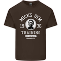 Micks Gym Training Boxing Boxer Box Mens Cotton T-Shirt Tee Top Dark Chocolate