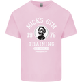 Micks Gym Training Boxing Boxer Box Mens Cotton T-Shirt Tee Top Light Pink
