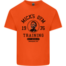 Micks Gym Training Boxing Boxer Box Mens Cotton T-Shirt Tee Top Orange