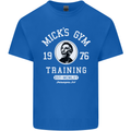 Micks Gym Training Boxing Boxer Box Mens Cotton T-Shirt Tee Top Royal Blue