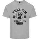 Micks Gym Training Boxing Boxer Box Mens Cotton T-Shirt Tee Top Sports Grey