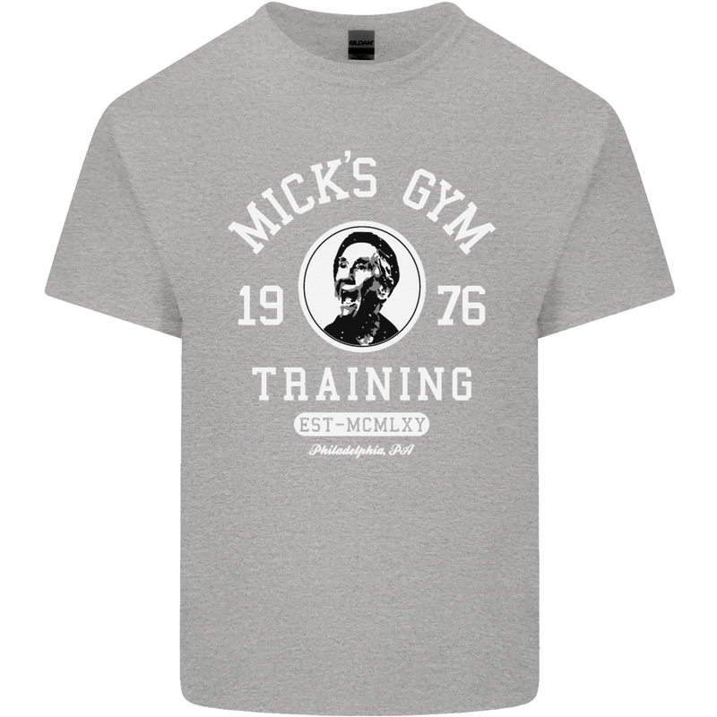 Micks Gym Training Boxing Boxer Box Mens Cotton T-Shirt Tee Top Sports Grey