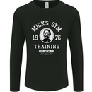 Micks Gym Training Boxing Boxer Box Mens Long Sleeve T-Shirt Black
