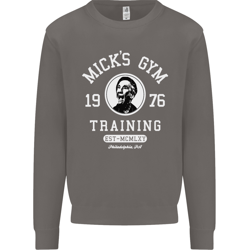 Micks Gym Training Boxing Boxer Box Mens Sweatshirt Jumper Charcoal