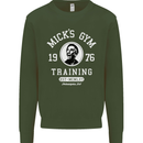 Micks Gym Training Boxing Boxer Box Mens Sweatshirt Jumper Forest Green