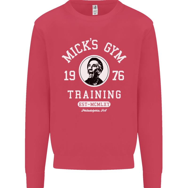 Micks Gym Training Boxing Boxer Box Mens Sweatshirt Jumper Heliconia