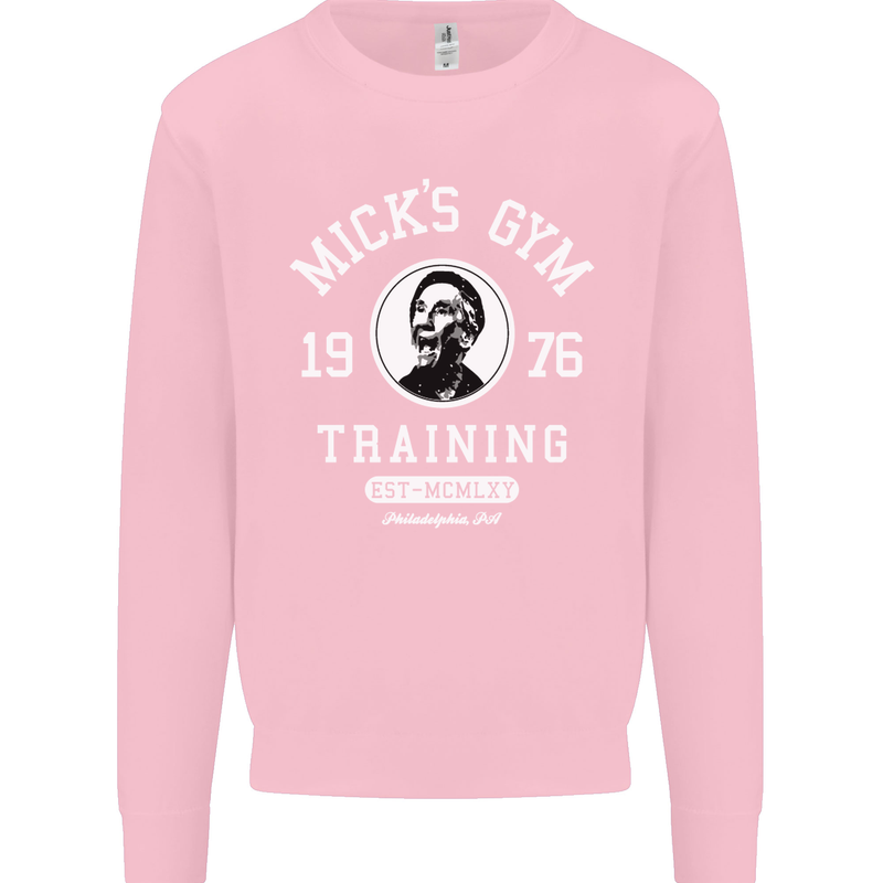 Micks Gym Training Boxing Boxer Box Mens Sweatshirt Jumper Light Pink