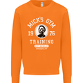 Micks Gym Training Boxing Boxer Box Mens Sweatshirt Jumper Orange