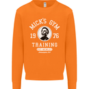 Micks Gym Training Boxing Boxer Box Mens Sweatshirt Jumper Orange