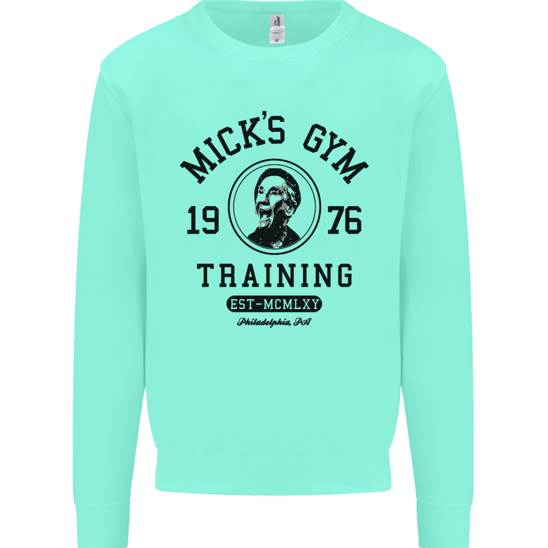 Micks Gym Training Boxing Boxer Box Mens Sweatshirt Jumper Peppermint