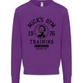 Micks Gym Training Boxing Boxer Box Mens Sweatshirt Jumper Purple