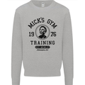 Micks Gym Training Boxing Boxer Box Mens Sweatshirt Jumper Sports Grey