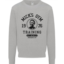 Micks Gym Training Boxing Boxer Box Mens Sweatshirt Jumper Sports Grey