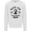 Micks Gym Training Boxing Boxer Box Mens Sweatshirt Jumper White