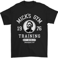 Micks Gym Training Boxing Boxer Box Mens T-Shirt Cotton Gildan Black
