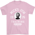 Micks Gym Training Boxing Boxer Box Mens T-Shirt Cotton Gildan Light Pink
