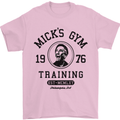 Micks Gym Training Boxing Boxer Box Mens T-Shirt Cotton Gildan Light Pink