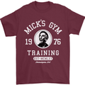 Micks Gym Training Boxing Boxer Box Mens T-Shirt Cotton Gildan Maroon