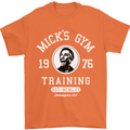 Micks Gym Training Boxing Boxer Box Mens T-Shirt Cotton Gildan Orange