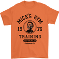 Micks Gym Training Boxing Boxer Box Mens T-Shirt Cotton Gildan Orange