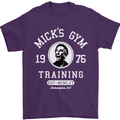 Micks Gym Training Boxing Boxer Box Mens T-Shirt Cotton Gildan Purple