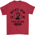Micks Gym Training Boxing Boxer Box Mens T-Shirt Cotton Gildan Red
