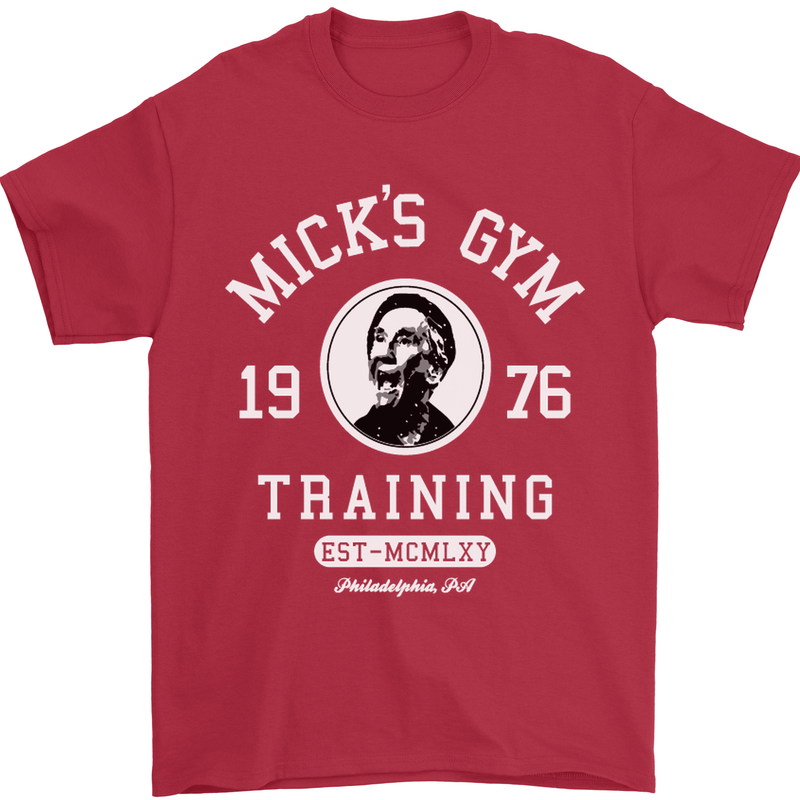 Micks Gym Training Boxing Boxer Box Mens T-Shirt Cotton Gildan Red