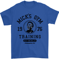 Micks Gym Training Boxing Boxer Box Mens T-Shirt Cotton Gildan Royal Blue